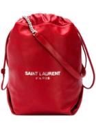 Saint Laurent Red Teddy Bucket Bag