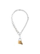 Ambush Padlock Chain Necklace - Metallic