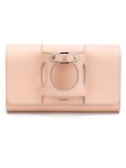 Perrin Paris Glove Fit Clutch - Pink & Purple