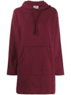 Acne Studios Oversized Hoodie Dress - Red