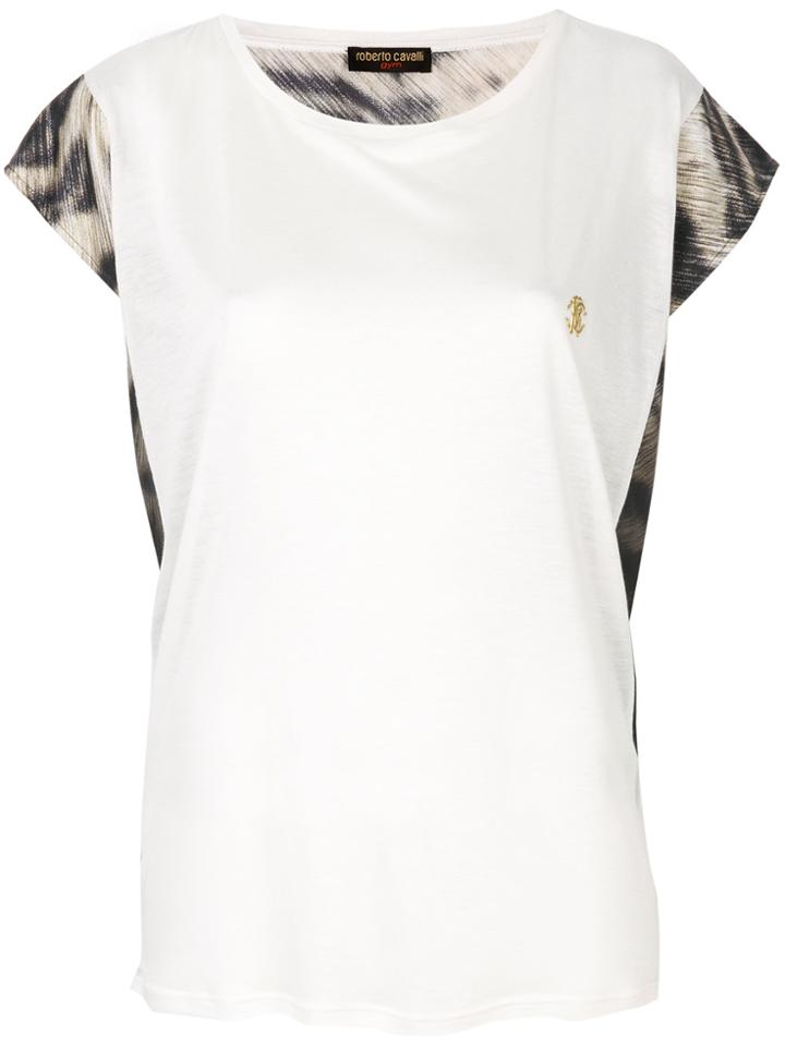Roberto Cavalli Loose Fit Crew Neck T-shirt - White