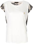 Roberto Cavalli Loose Fit Crew Neck T-shirt - White