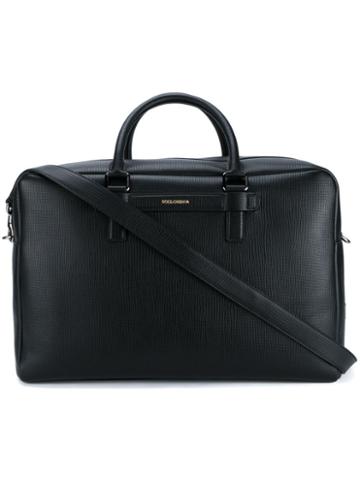 Dolce & Gabbana Mediterraneo Travel Bag, Black, Leather