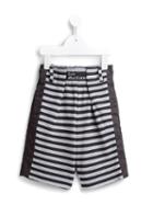 John Galliano Kids Striped Sweat Shorts