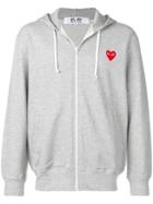Comme Des Garçons Play Relaxed Fit Hoodie - Grey