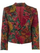 Woven Floral Jacket, Women's, Size: Medium, Pink/purple, Kenzo Vintage