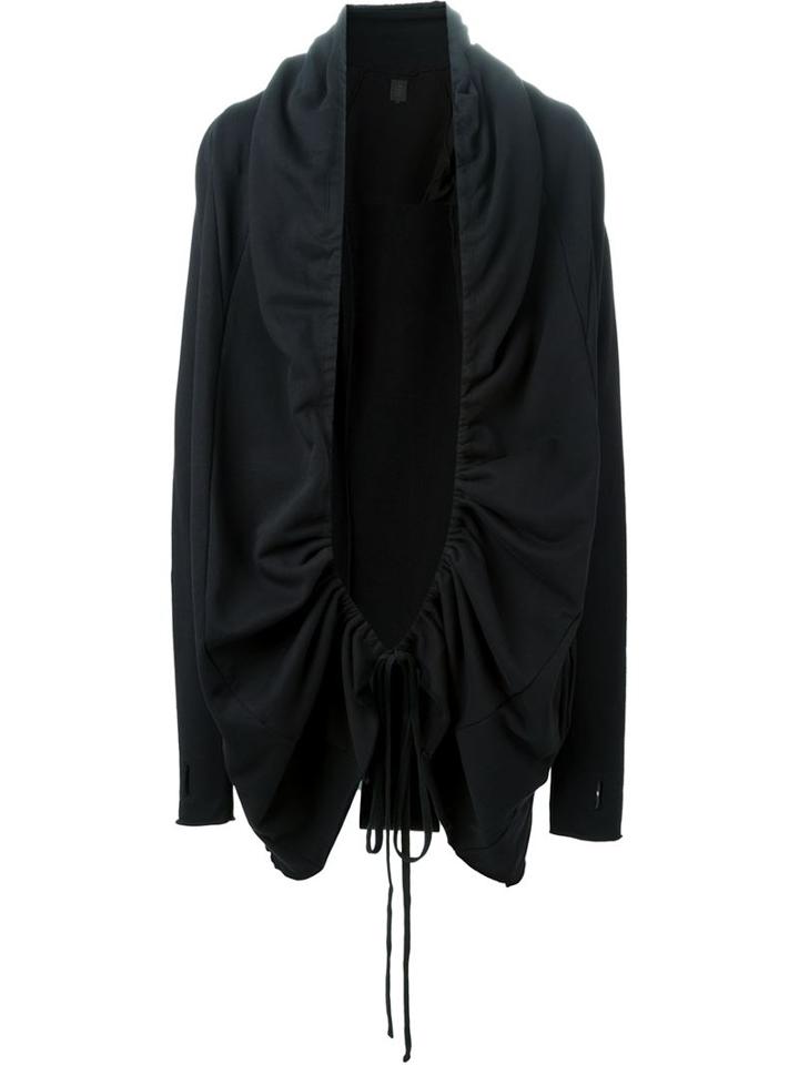 Thom Krom Open Front Drawstring Raw Jacket