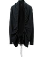 Thom Krom Open Front Drawstring Raw Jacket