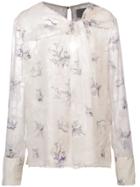 Jason Wu Floral Knot Blouse - White