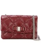 Salvatore Ferragamo 'vara' Quilted Shoulder Bag, Women's, Red