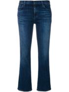 J Brand Cropped Denim Jeans - Blue