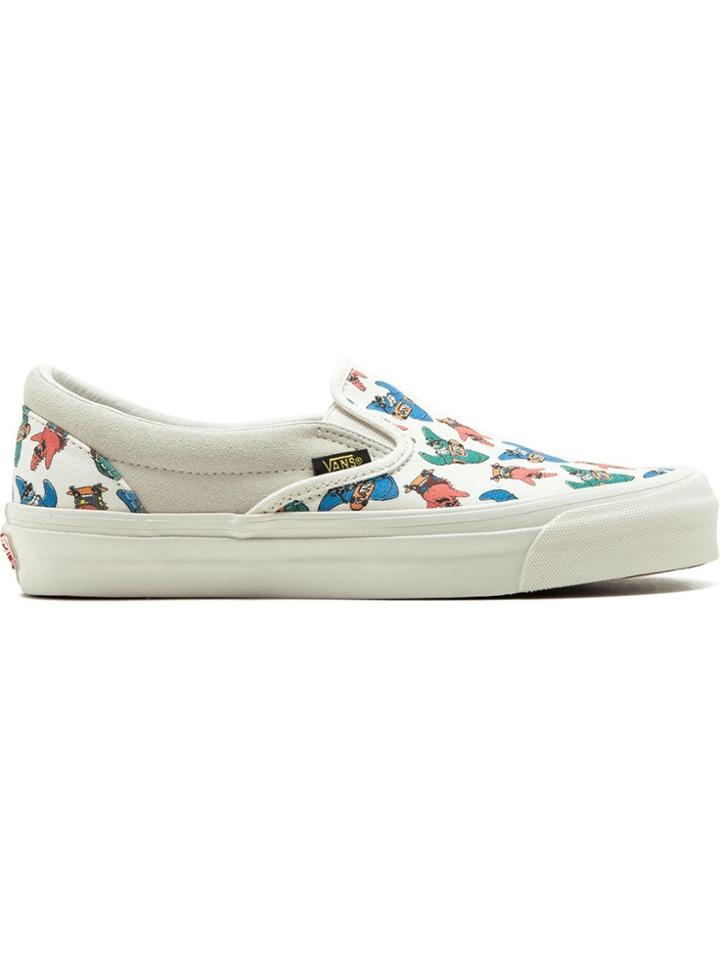 Vans Spongebob Squarepants X Vans Og Classic Slip-on Sneakers - White