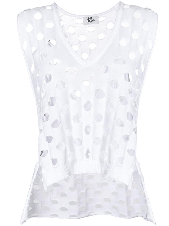 Lost & Found Ria Dunn Net Tank - White