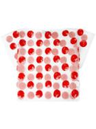 Msgm Sequin Embellished Dot T-shirt, Women's, Size: 40, Red, Polyamide