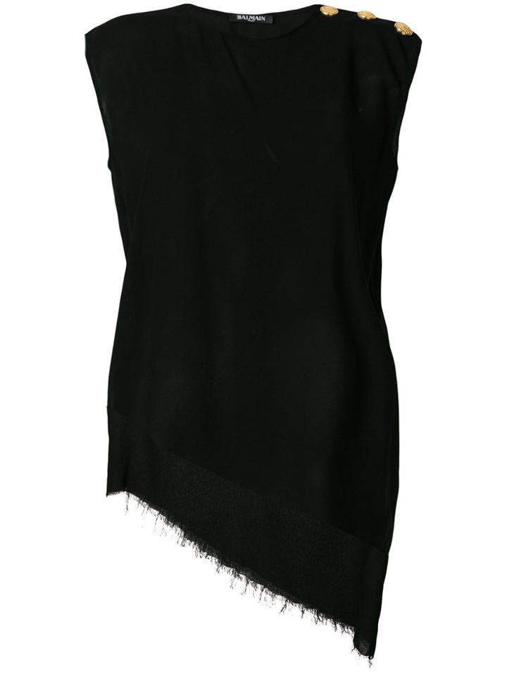 Balmain Asymmetric Top - Black