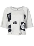Unravel Project - Patch Detail Sweatshirt - Women - Cotton - S, Grey, Cotton