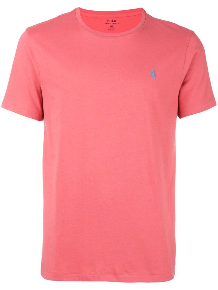 Polo Ralph Lauren Logo Embroidered T-shirt, Men's, Size: Medium, Red, Cotton