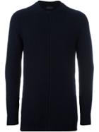 Diesel Black Gold Ribbed Crew Neck Jumper - Blue