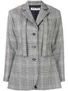 Aalto Oversized Checked Blazer - Grey