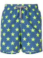 Mc2 Saint Barth Star Print Swim Shorts - Blue