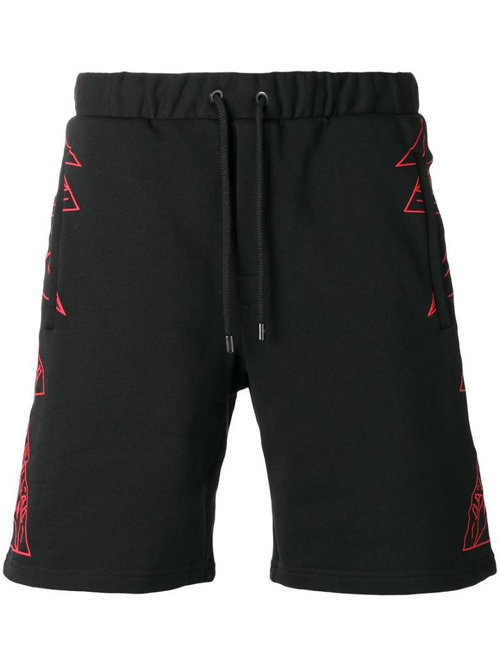 Marcelo Burlon County Of Milan Lamborghini Shorts, Men's, Size: Xl, Black, Cotton