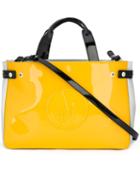 Armani Jeans Embossed Logo Medium Tote
