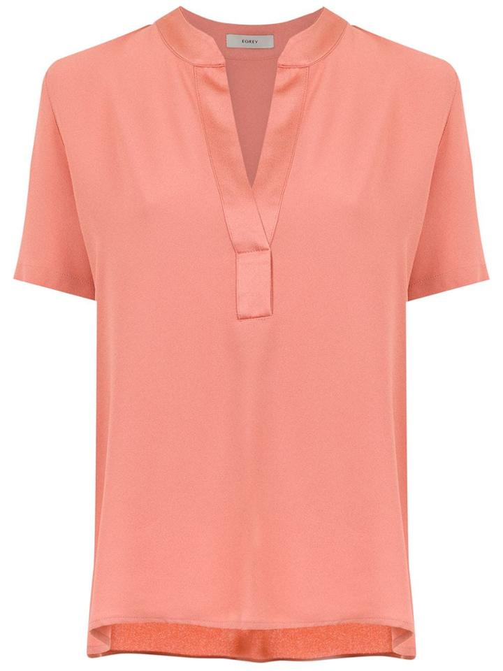 Egrey Short Sleeved Blouse - Pink & Purple