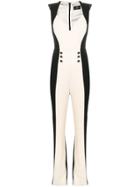Elisabetta Franchi Colour Blocked Jumpsuit - Black