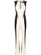 Elisabetta Franchi Colour Blocked Jumpsuit - Black