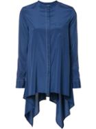 Maiyet Draped Shirt, Women's, Size: 4, Blue, Silk