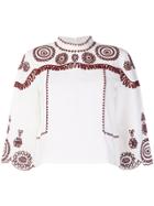 Mih Jeans Edelson Embroidered Blouse - White