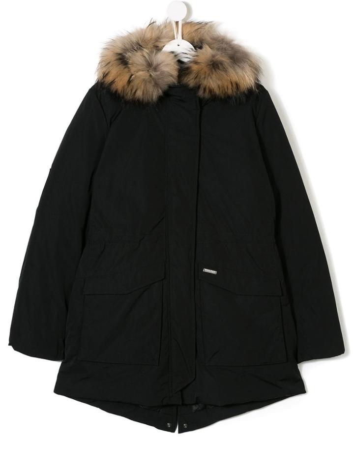 Woolrich Kids Padded Coat - Black