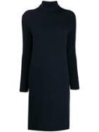 Antonelli Turtleneck Knitted Dress - Blue