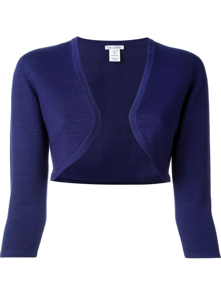 Oscar De La Renta Fine Knit Bolero