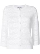 Comme Des Garçons Comme Des Garçons Button-up Knit Cardigan - White