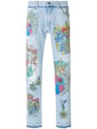 Dolce & Gabbana Printed Jeans - Blue