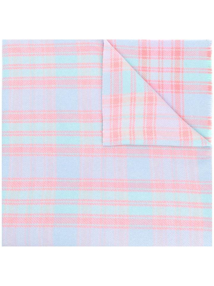Acne Studios Cassiar Check Oversized Scarf - Green