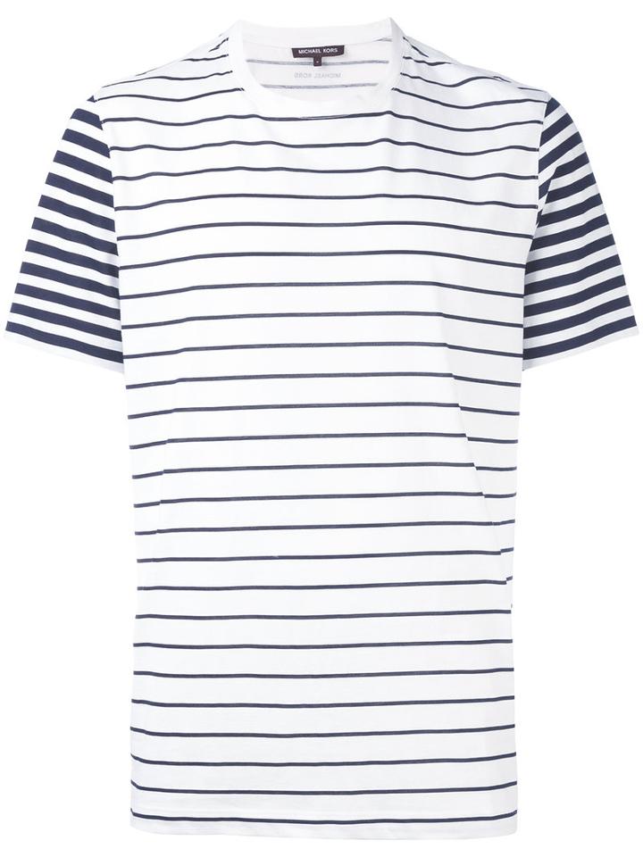 Michael Kors - Striped T-shirt - Men - Cotton - L, White, Cotton