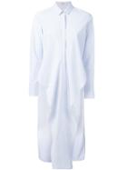 Long Side Slit Shirt - Women - Cotton - S, Blue, Cotton, Brunello Cucinelli