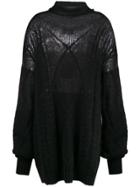 Maison Margiela Cable-knit Sweater - Black