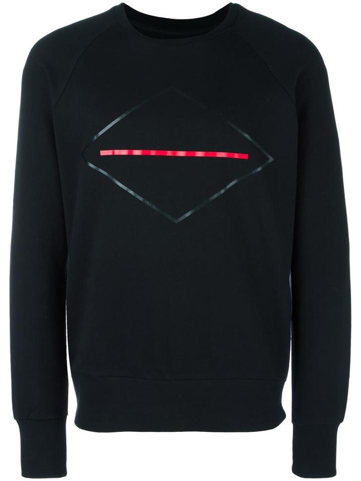 Rag & Bone Geometric Print Sweatshirt, Men's, Size: Small, Black, Cotton