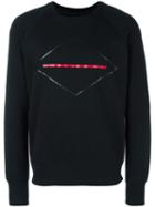 Rag & Bone Geometric Print Sweatshirt, Men's, Size: Small, Black, Cotton