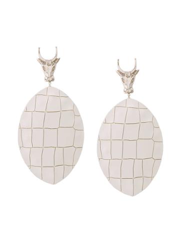 Lako Bukia X Natia Khutsishvili Bull Earring, Women's, White