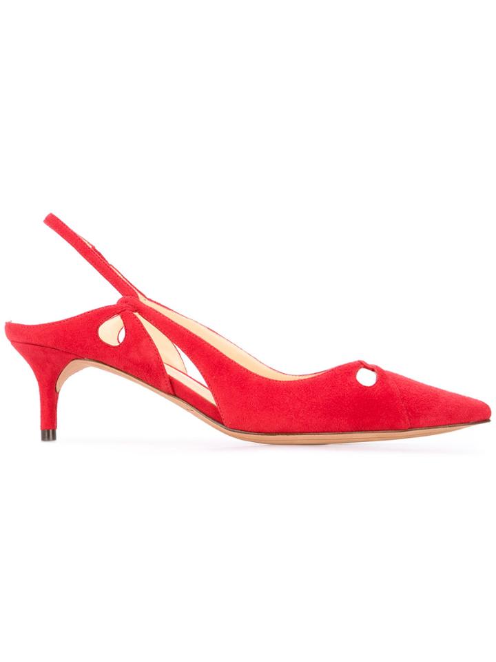 Alexandre Birman Pointed Sling-back Pumps - Red