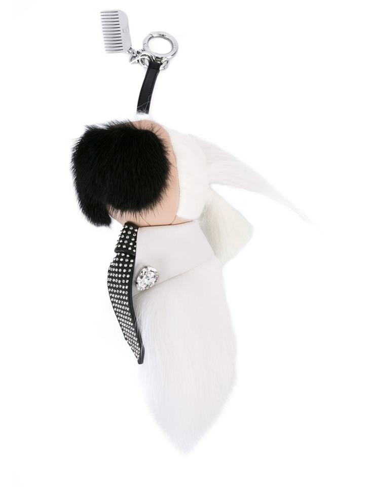 Fendi 'karlito' Bag Charm - White