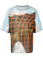 Bless - Graphic Print T-shirt - Unisex - Cotton - M, Blue, Cotton