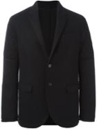 Neil Barrett Quilted Detail Blazer, Men's, Size: 50, Black, Polyamide/polyester/viscose/wool