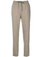 Le Tricot Perugia - Drawstring Tie Track Pants - Women - Spandex/elastane/virgin Wool - 46, Nude/neutrals, Spandex/elastane/virgin Wool