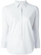 Zanone Cutaway Collar Shirt, Women's, Size: 42, Grey, Cotton