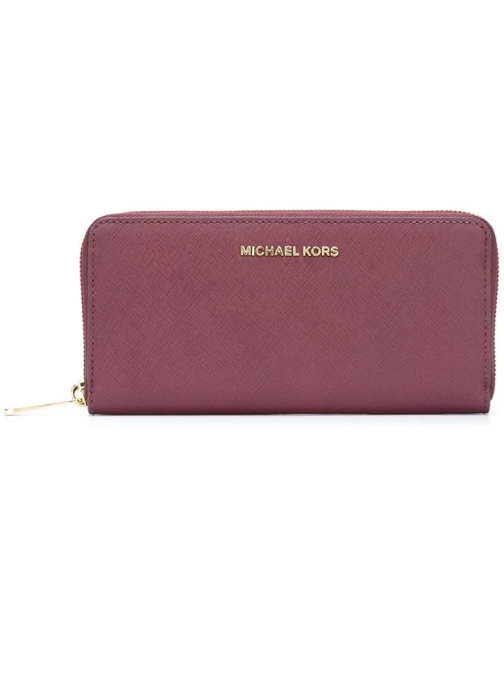 Michael Michael Kors 'jet Set Travel' Continental Wallet - Pink &
